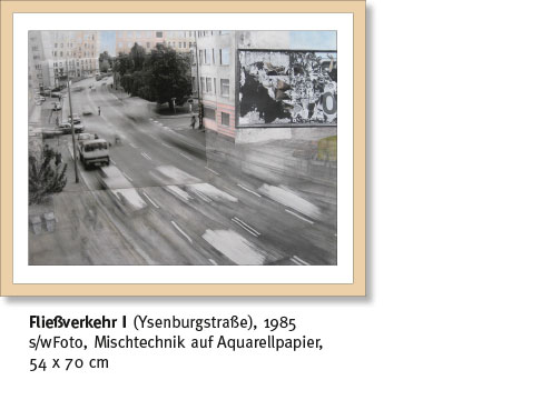 Bild: Fliessverkehr I aus dem Jahr 1984 mit Helmut Kohl Plakat